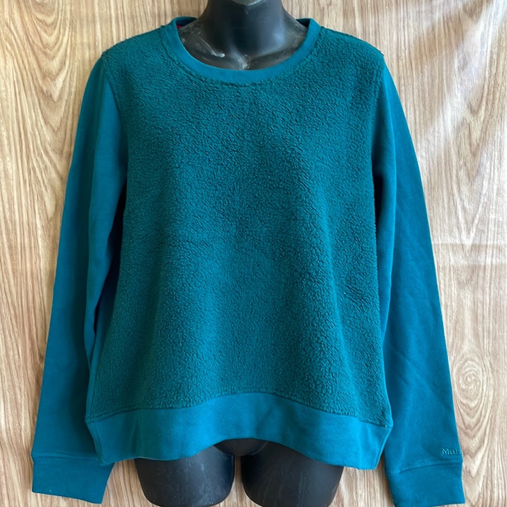 NWT Women's Marmot Sherpa Sweatshirt Teal Size Medium